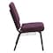 Flash Furniture 18.5"W Church Chair - Plum Fabric w/ Book Rack, 4PK 4-FD-CH02185-GV-005-BAS-GG - alternate 5
